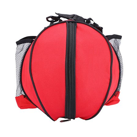 Kannettava urheilukori-, jalkapallo-, lentopallon säilytyskassi, yhden olkahihnan punainen