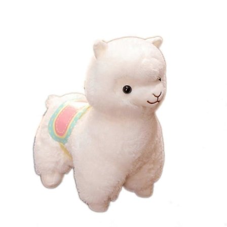 Alpacka Plyschleksak Llama Gosedjur Stor Docka Mjukiskudde Present