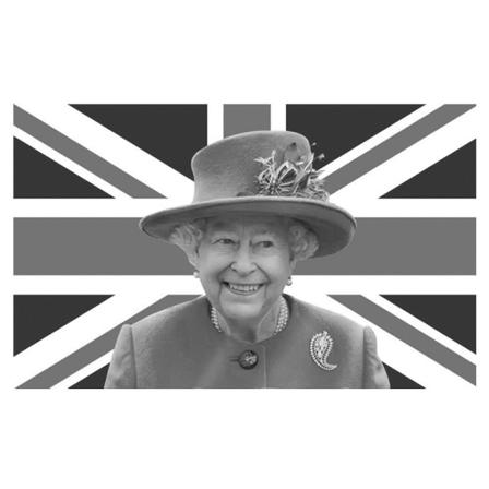 Dronning Elizabeth IIs flagg, minneflagg for dronningen av Storbritannia