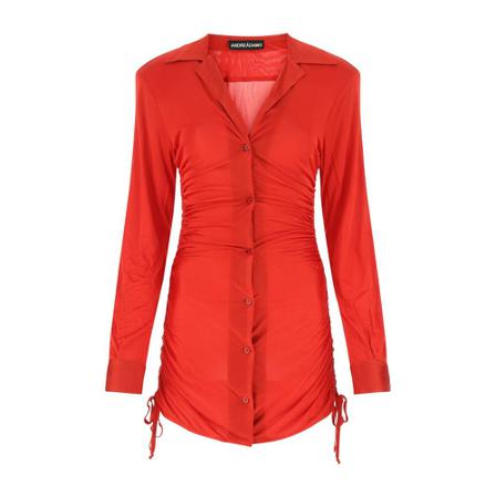 Andrea Adamo Shirt Kjole Rød, Dame