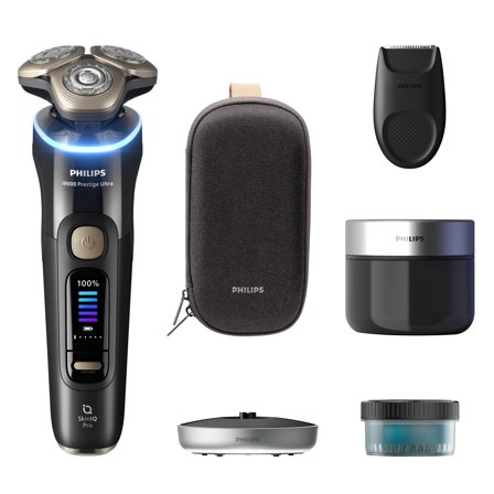 Philips i9000 Prestige Ultra Barbermaskin XP9400/31 Tett barbering hver dag, ultimat hudkomfort med SkinIQ Pro-teknolog