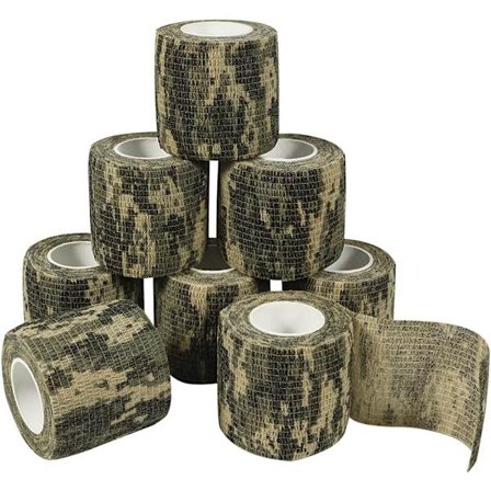 8 Rullar Kamouflage Självhäftande Tejp Kamouflage
