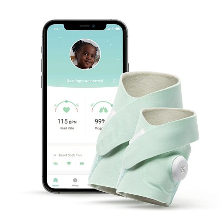 Owlet Smart Sock Plus Mint, Børn & Forældre, Babyudstyr, Babyalarmer