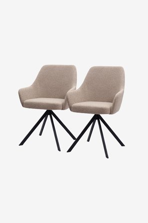 Homeroom Collection - Ralf 2-pack matstol - Natur - Stolar - Från Homeroom