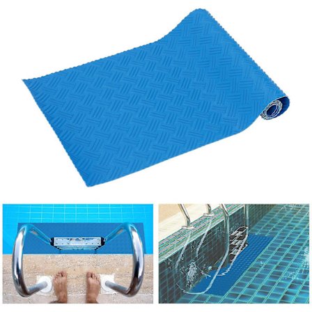 Swimmingpool-trappemåtte, skridsikker pool-trinpude - medium, sikkerhedsforing til swimmingpoolforing og trapper, beskyttende
