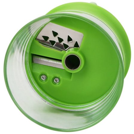 Kierreleikkuri vihannesleikkuri 1 terä manuaalinen - Manuaalinen vihannesleikkuri vihannes-spagettia varten - Vihreä