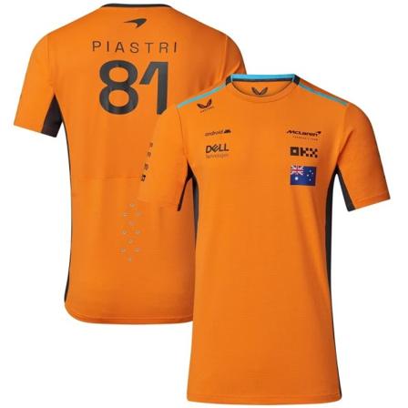 2023 vår og høst nye Team McLaren PIASTRL#81 T-skjorte 0 XXL