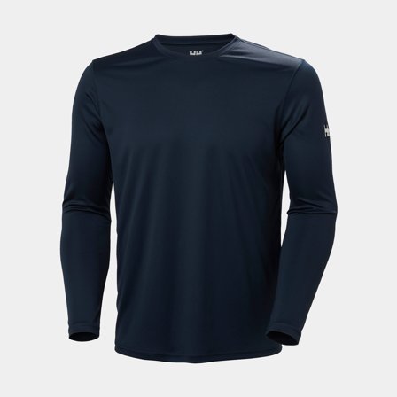 UV-tröja långärmad Helly Hansen Tech Crew Long Sleeve 2.0 Navy, herr, Small