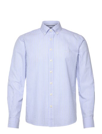Sebago Seersucker Bd Shirt Blå