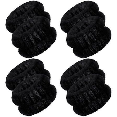 4 par håndledsspa-vaskebånd i mikrofiber til ansigtsvask, håndledshåndklæderemme, håndledsbånd, strækbare svedbånd til kvinder for at forhindre 
