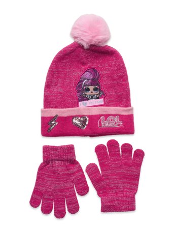 Set Cap + Glooves Pink L.O.L