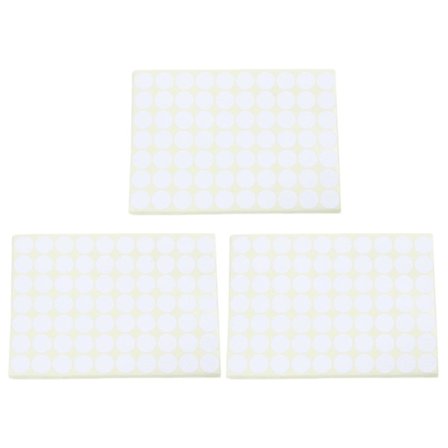 45 ark 19mm runde kodeklistermærker selvklæbende klæbende etiketter hvide