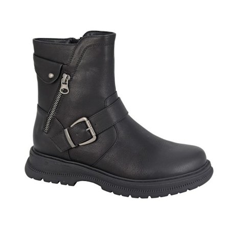 Cipriata Dam/Dam Tilda PU Biker Boots 7 UK Svart