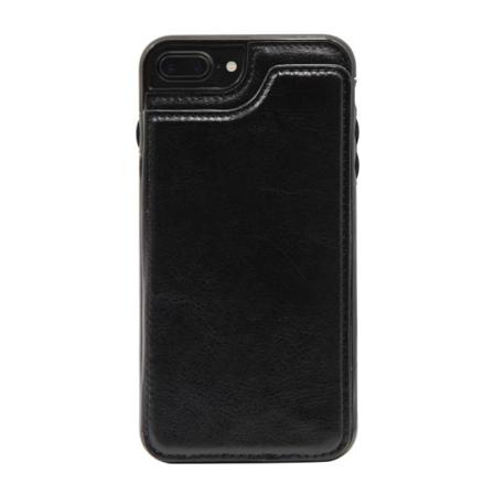 Iphone 7/8 Plus Stöttåligt Skal Med Kortfack - Svart Svart