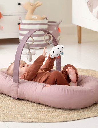 Done by Deer Hanging Activity Toy 2 Pcs Happy Clouds Sand - Beige - ONE SIZE