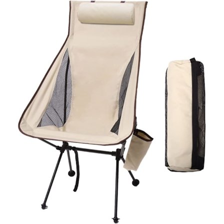 Kokoontaitettava retkituoli, erittäin kevyt, kannettava, hengittävä alumiiniseosrunkoinen tuoli kalastukseen, retkeilyyn, piknikille, kalastukseen ja 