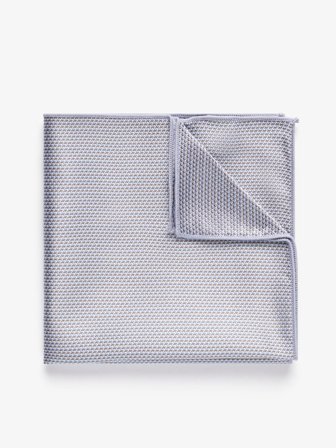 John Henric Men's Light Blue Structure Pocket Square Silk Size Onesize