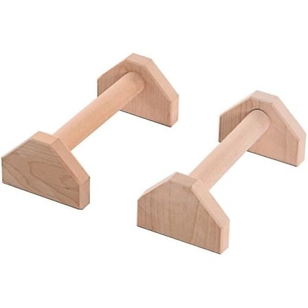 Fitness Push Up Bars, Mini Parallettes i Træ, Gymnastikstænger