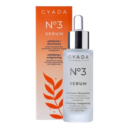 Gyada Cosmetics Face Serum Siero Viso N. 3 - Esfoliante / Illuminante 30ml - Siero viso illuminante