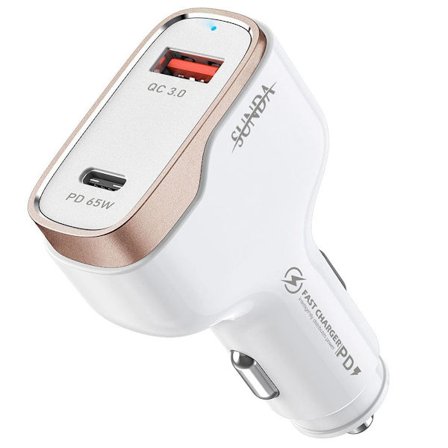 Bil lader USB C, 83W 12V bil mobiltelefon ladere QC 3.0 + Type C PD KLB