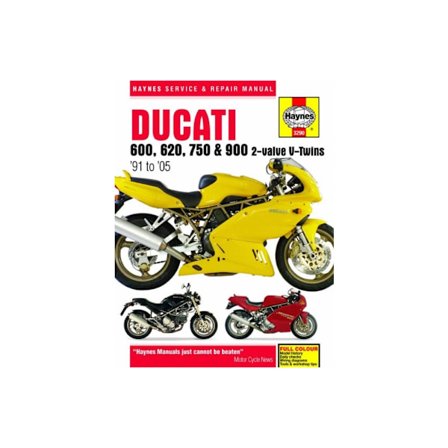 Ducati 600, 620, 750 & 900 2-valve V-Twins (91 - 05) Haynes Repair Manual (häftad, eng)