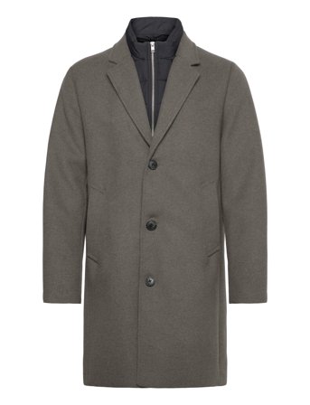 Lindbergh | Detachable Collar Lapel Coat | S