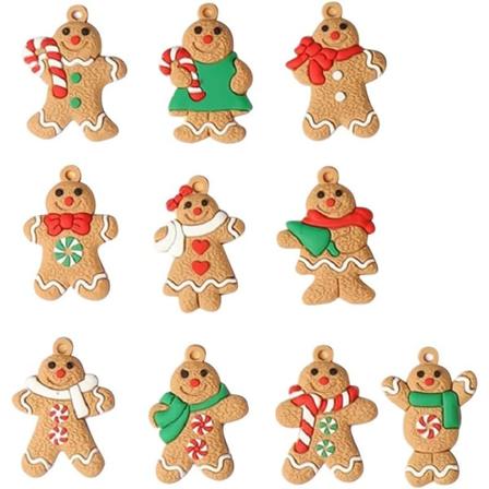 10 kappaletta joulupiparkakku riipuksia, piparkakku joulu