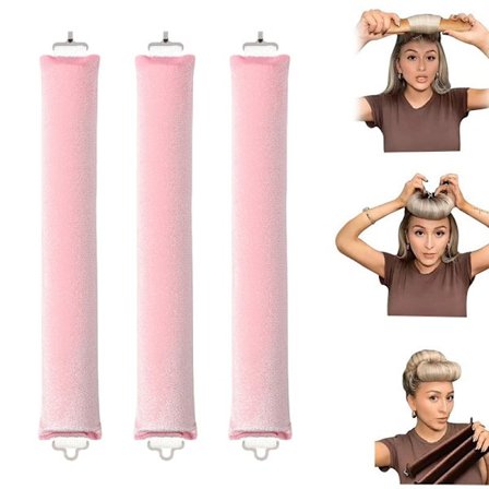 Varme-fri Hårlokker Ingen Varme Hårlokker Pink