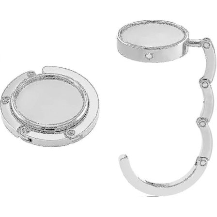 2x Taskeophæng - Foldbart Metal Taskeophæng - Taskeholder Til Bord Eller Skrivebord - Hængende Taske Og Små Genstande