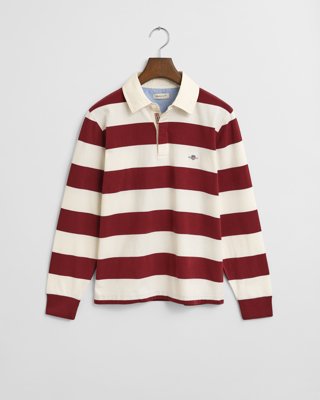 GANT - Stripete rugger for tenåringer plumped red