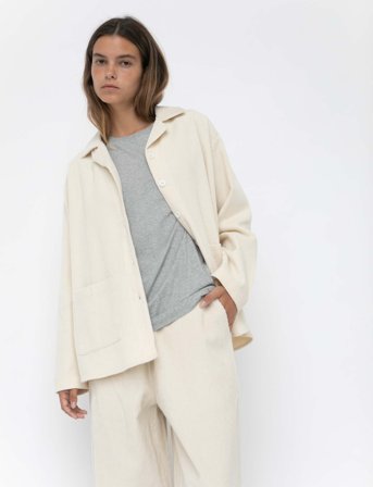 STUDIO FEDER Silja Shirt - Corduroy - Beige - L