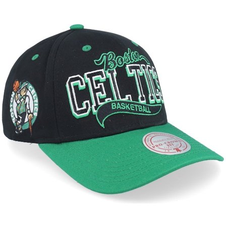 Mitchell & Ness - NBA Schwarz Adjustable Cap - Boston Celtics Beautiful Chaos Pro Black/Green Adjustable @ Hatstore
