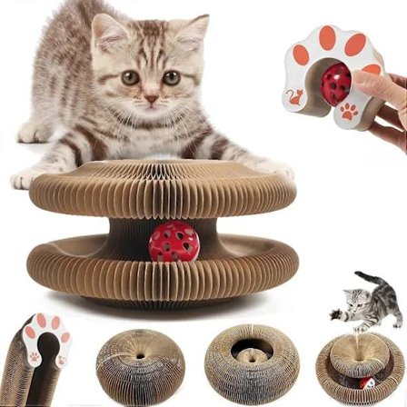 Interaktiv Magisk Orgel Katteklorbrett og Sammenleggbar Katteleke for Katter