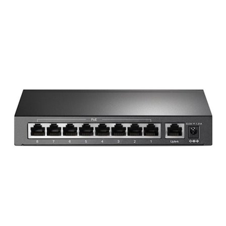 PoE+ switch 9 portar - TPLINK - TL-SF1009P - 8x 10/100Mbps - 1x RJ45 Non-PoE - 65W