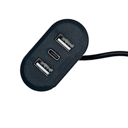 Desktop Hul Indbygget USB Type C 3 I 1 Splitter Til Bærbar PC Mobiltelefon