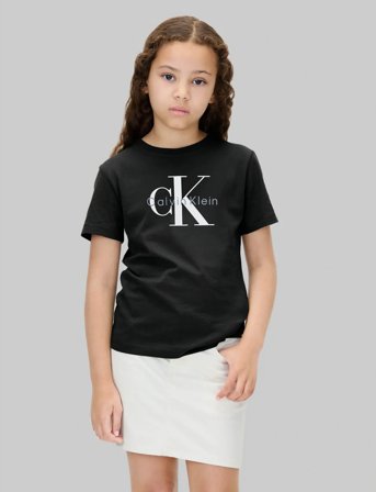 Calvin Klein Ck Monogram Ss T-Shirt - Black - 164