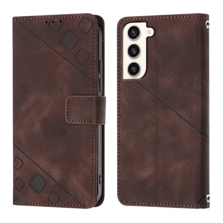 Kompatibel med Xiaomi 12 etui præget læder etui kort slot flip telefon etui