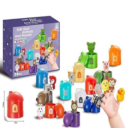 Adventskalender 2025 för barn, julkalender för barn 1-3 år, present till barn, flickor, pojkar 1-3 år, babyleksaker