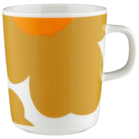 Marimekko Marimekko Iso Unikko mugg 2,5 dl, vit/karamell/orange | Dukning & Servering > Muggar & Koppar | Bagaren och Kocken