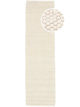 Wool Rug Big Drop Off White Runner Small Oeko-Tex