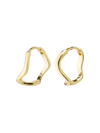 MATCH - Alberte øreringer - Pilgrim - Str. ONESIZE - Dame - Tilbehør - Gul - 99% messing, 1% belegning