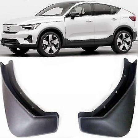 Bakre Par Støpte Sprutbeskyttere Mud Flaps Skjerm Kompatibel med 2022-2024 Volvo C40-Perfet