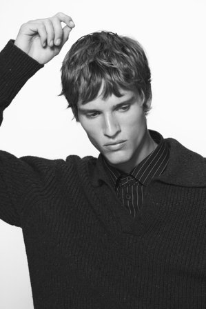 COS Men's Relaxed Twill Shirt in Red