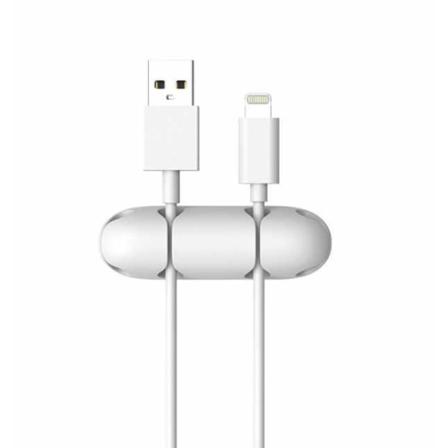 2-pack - Kaapelipidike - Tehokas s ilytyspaikka nelj lle kaapeli White