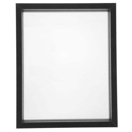 Selkeä valokuvakehyksen lasikuvakehyksen kaksisivuinen seinälle ja pöydälle näyttöön perhelahjatMusta26 Black 26.7X21.5cm