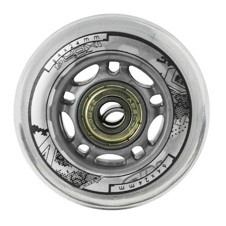 PU 64x24 82A gennemsigtige hjul & ABEC-7 lejesæt