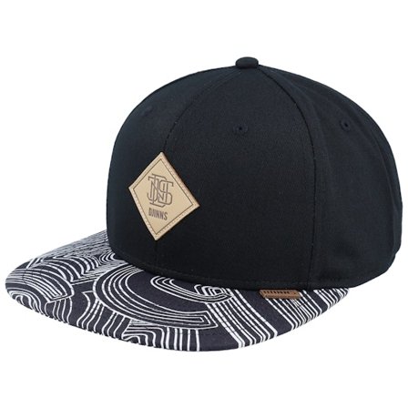 Djinns - Sort snapback Kasket - Ma Pattern Rev. Black Snapback @ Hatstore