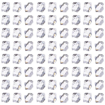 260 stk. gennemsigtige falske isterninger knust is DIY issten festdekoration vasefyld (2,5x1,8 cm, hvid)