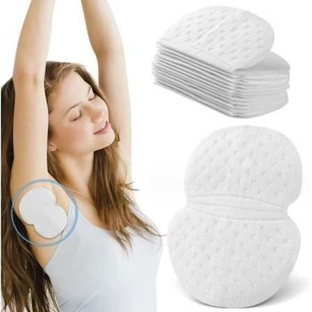 120 Stycken Antiperspirantplåster för Armhålor, Engångs Antiperspirant Pads för Kvinnor och Män, Fotvård mot Svett