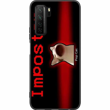 Huawei P40 Lite 5g Svart Skal Pop Cat Meme
